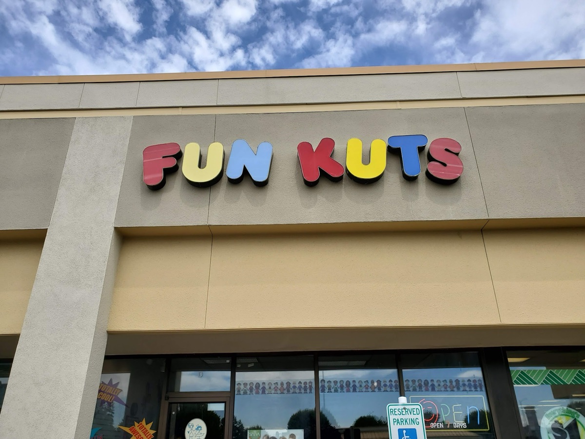 The Fun Kuts storefront at Rainier Place